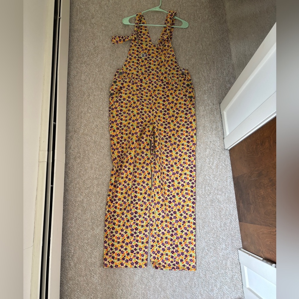 Lucy & Yak floral overalls dungarees